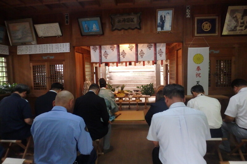 安全祈願の様子