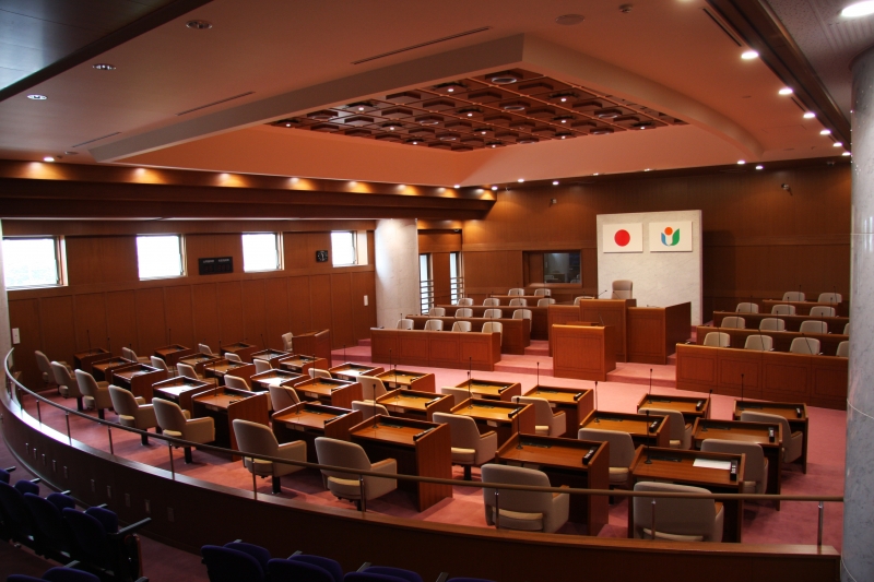 議場の写真