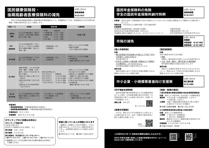 20260915広報うき号外（第2報）の2ページ目
