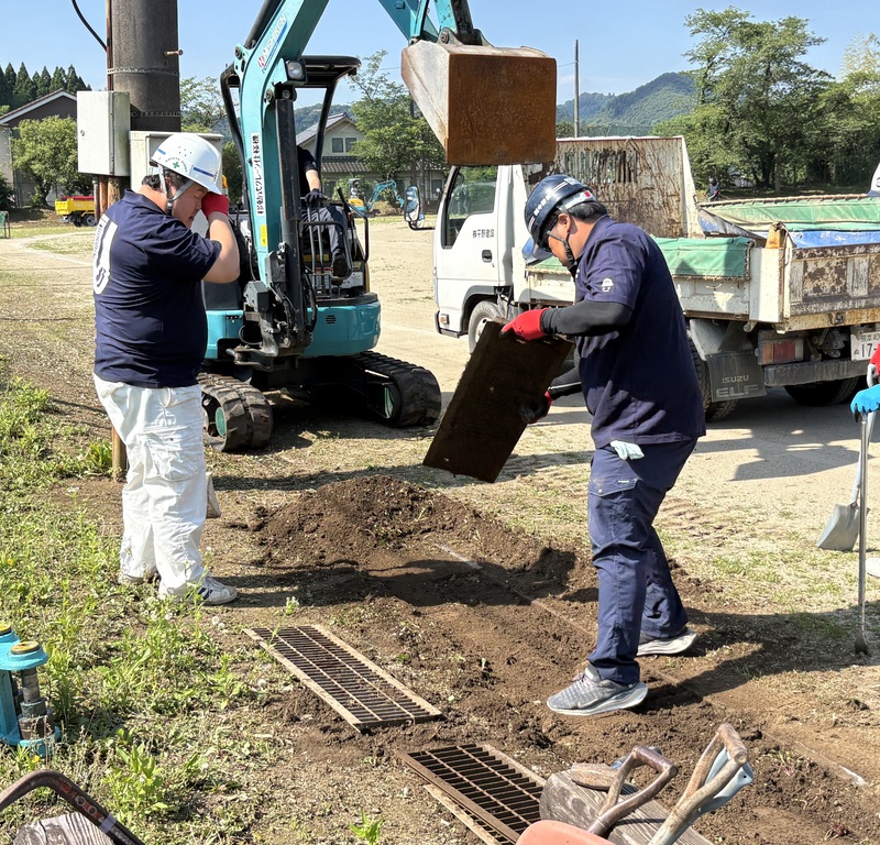 清掃作業中